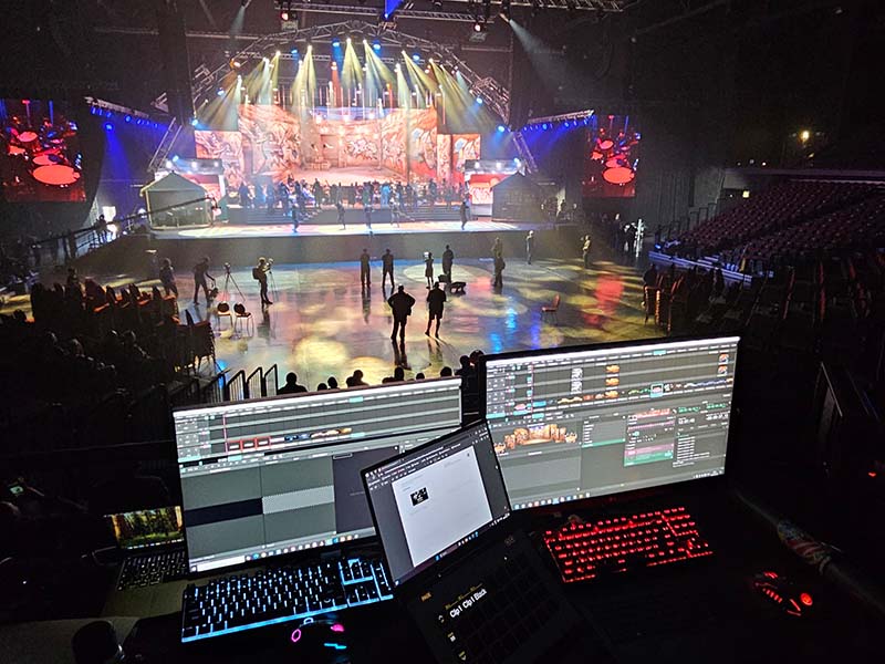 Behind the scenes production
